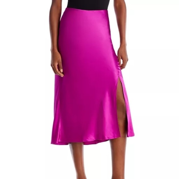 RAILS Fuchsia Maya Midi Skirt Size Medium - Picture 1 of 12